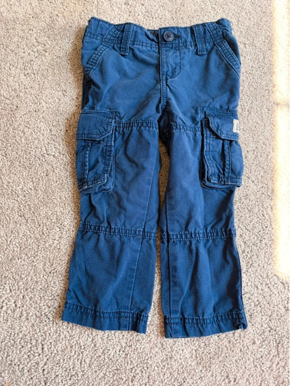 OshKosh B’gosh Cargo Pants Size 2T Navy Blue Toddler Boy